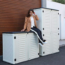 BOPP - Scatola portaoggetti da giardino con coperchio, impermeabile, per protezione solare e giardino, multifunzione, per mobili da giardino, pieghevole, grande capacità