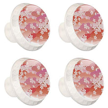 Maniglie per cassetti Manopole per cassetti Manopole rotonde Confezione da 4 per armadietto, cassetti, cassettiere, cassettiere ecc - Ciliegio
