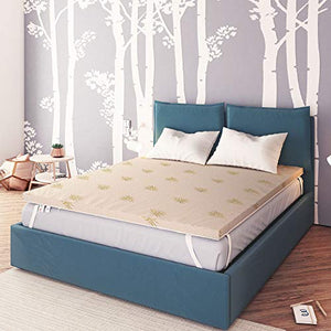 Baldiflex Topper Correttore Materasso Matrimoniale in Memory Foam Fresh Wave, Fodera in Aloe Vera Sfoderabile, Fresco, Traspirante, ergonomico, antiacaro, 160 x 190 cm h 6 cm