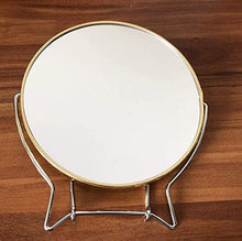 LBWARMB Trucco Specchio con luci Desktop Fronte-Retro Trucco Pieghevole Rotazione di 360 Gradi Gold Classic Specchio