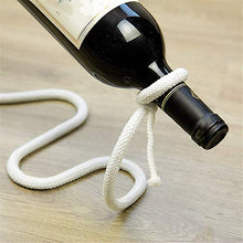 WEIFLY 2 Pezzi Creativa Vino Decorativa Domestica Bottle Holder, Decorazione Domestica Interni Mestieri di Natale Scultura in Metallo Regalo, Vino Tradizionale Rack Craft,Nero