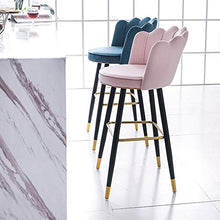 XIAOQIAO Sgabelli da Bar, sgabelli da Bar ad Altezza Fissa 55 cm / 65 cm / 75 cm, con Schienale Morbido ed ergonomico e Comodo poggiapiedi, sgabelli da Bar da Cucina