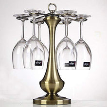 PanYFDD Stemware Rack Stemware Rack, Iron Art 6 Bottiglie di Vino Portabicchieri Supporto Stemware Holder per Bar Cucina 27 x 39,5 CM Bar Cucina Ristoranti