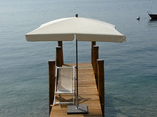 Maffei Art 115Q ombrellone Quadrato cm 200x200, Tessuto Poliestere. Made in Italy. Colore Ecru