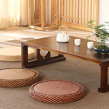 LTINN Cuscino da Pavimento Tatami, Materiale Naturale, Scheletro in Legno massello, Fatto a Mano, Resistente, Cuscino per la Cerimonia del tè per Uso Domestico