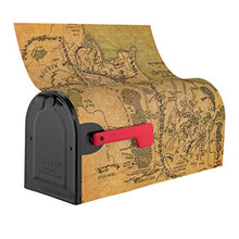 Lord Of The Ring Map - Copertura magnetica per cassetta postale con mappa, design unico, per giardino, giardino, cortile, dimensioni standard, 53 x 45 cm