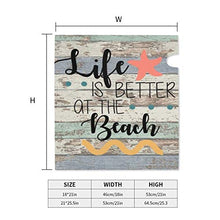 Life is Better To The Beach - Copertura magnetica per cassetta postale per giardino, giardino, cortile, dimensioni standard, 53 x 45 cm