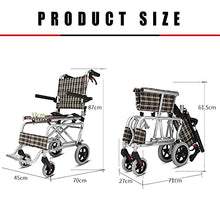Carrozzine Semoventi - Sedia da Viaggio per Sedia A Rotelle - Carrello per Sedia A Rotelle per Anziani - Sedia A Rotelle Pieghevole per Bambini - Scooter Portatile A Ruote Piccole Miglior Regalo - Po