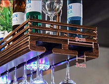 Portabottiglie per Vino Portabottiglie per Vino Portabottiglie per Vino Rosso Cornice per Bicchiere da Vino Calici retrò Cornice per Bicchiere da Vino Rosso Appendiabiti Capovolto con Luci Porta Cal
