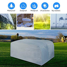 Coperture Per Divani Da Giardino A Forma Di L/V, Copertura Protettiva Divano Angolare Copri Esterno Per Mobili Rattan Copridivano Antipolvere Durevole Protezione Solare (215X215X87CM, Grigio)