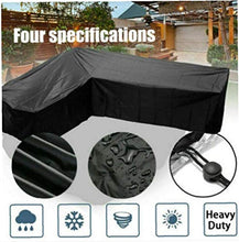 Patio Mobili Shield a Forma Di L Divano Scudo Antipolvere Impermeabile Mobili Protezione D'angolo Divano Shield Per Dell'interno Esterna Veranda Accessori Da Giardino