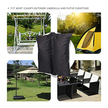 Confezione da 4 Ssacchi di Sabbia per Tende da Tettoia, Sacchetti per Pesi di ,Doppia Cucitura 600D Oxford Resistente Peso Gamba Sacchi di Sabbia per Tenda Pop Up all'aperto Patio ombrelli.