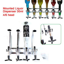 WUPYI2018 - Dispenser da parete per bottiglie di vino, per cocktail, bar, gastronomia (6 teste)