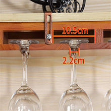 XUSHEN-HU Portabicchieri da vino a testa in giù per la casa per bicchieri di vino da vino rack per bicchieri da vino (colore: marrone, dimensioni: 64 x 23 x 6 cm) Home