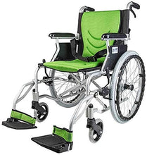 Sedie A Rotelle Semoventi, Manuale di Viaggio di Transito Portatile, Lega di Alluminio Leggera Pieghevole per Anziani da Casa Scooter Disabili con Freno Carrello per Scooter per Anziani/Disabili A