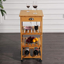 LYM &ripiano di stoccaggio Scaffali Cucina Multi-Strato con cassetto Mobile scaffale Vino scaffale con Rack di stoccaggio Ruote Scaffale di Finitura