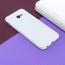 CrazyLemon Custodia per Samsung Galaxy A5 2017 Cover, Custodia protettiva antiurto per telefono sottile in silicone morbido alla moda in tinta unita - Bianca