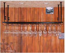 HZWLF Scaffali in Ferro da Appendere per Vino, portabicchieri, Decorazione a soffitto, mensola per Bar, portabicchieri da Appendere