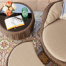 Aimir Set di Mobili da Giardino per Esterni, Set da 3 Pezzi per Conversazione in Patio in Stile Nordico Combinazione di Tavolino da caffè con Sedia in Rattan per Il Tempo Libero Semplice E Creativo