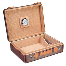 CLNAONG Humidor per Sigari, Mat Modello Portatile Cigar Box 30 Pezzi capacità Portatile Cigar Humidor Humidor Viaggi