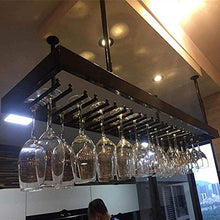 Nfudishpu Portabottiglie, Ferro battuto Semplice Appeso Calice cremagliera portabottiglie Bar KTV Appeso portabicchieri portabicchieri Capovolto l'archiviazione Domestica