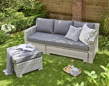 Norfolk Leisure Oxborough - Divano letto estraibile da giardino, stile rattan, qualità premium