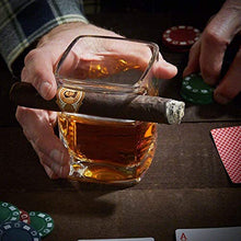 QJTZ Titolare 4PCS Whiskey Vetro con Il Sigaro for Wine Bourbon Brandy for Gli Amanti della Sigaretta del Sigaro Old Fashion Ultra Clear Glass Cigar (320ml) 712