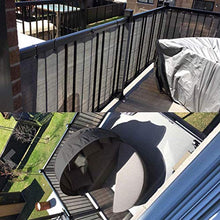Balcone Sole Paralume Copertura dello Schermo Balcone per Coprire Il Balcone Shield Cover Methen Recint Pandarbreen per Porchs Deck Patio (3'x16.5 '),Grigio