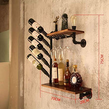 PWZ Pratica Semplicità Domestica Artistica Semplicità Pratica Domestica Set Ripiani a Parete per Bicchieri Organizer per Bottiglie Creativo per Archiviazione e Amp; Visualizza la Decorazione Della Ca