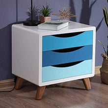 DGHJK Mobili per la casa, Comodino Moderno Nordico con ripiano per Camera da Letto a 3 cassetti 48 x 40 x 50 cm