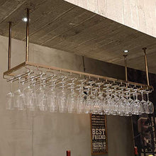 AYHa Portabottiglie per vino Portabicchiere da parete regolabile in altezza Calici in vetro in acciaio inossidabile Porta bicchieri per bar Ristoranti Cucine Scaffale decorativo,100 * 35cm