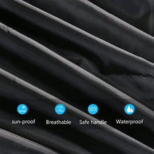 WINOMO Copertura per Mobili Tavolo Esterni Impermeabile Protezione da Giardino Rettangolare (nero)