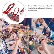 Minkissy 3 Pezzi di Natale Bottiglia di Vino Vestito Copertura Cappello Sciarpa Champagne Borse Decorazioni per Feste di Natale Rosso