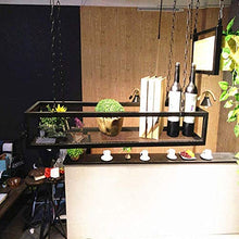 Armadietto del Vino Organizza Scaffale pensile da Cucina Scaffale con portabottiglie Capovolto, Scaffale sospeso a soffitto, Scaffale per Piante Decorazione per Soggiorno Bar Caffetteria Ristorante