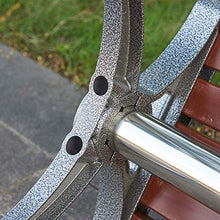 UWY Panchine da Giardino in Alluminio, Panchine da Giardino Resistenti alle intemperie per Esterni, Sedili con doghe in Legno di plastica Rinforzata e Ispessita nel Cortile del Balcone Panca per