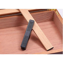 XJJZS. Scatola per sigari in Legno di Cedro Rosso Nero (30 sigari) Custodia per armadietto per humidor con igrometro (Color : Red)