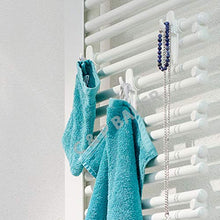 Set 6 pezzi Scaldasciugamani - Gancio Scaldasalviette Universale Portasciugamani per Asciugamani da bagno - colore bianco
