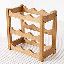 GAGP Portavini Titolare Esporre Tabella Free Standing Rustica di Legno Rack Pieghevole di Legno Vino Rack controsoffitto Decor Organizer per Qualsiasi bancone o Cantina