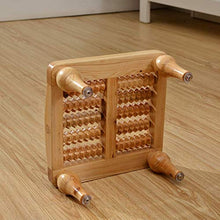 HYYDP Bagno Sgabello Sgabello da Bagno cipresso Massaggio Sgabello Bagno Sgabello Passo Sgabello Moda Creativo Massaggio ai Piedi Perline Massaggio (Colore: Marrone, Dimensioni: 23 * 23 * 11,5 cm)