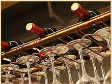 DJSMjbj Wine Rack Wine Glass Wine Rack Rack attaccatura a Living Room Bar Decoration Facile da installare Ripiani Decke (Size : 120 * 30cm)