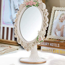 AOIWE Specchio Specchio Europeo Specchio Creativo Princess Mirror Desktop Vanity Specchio Portatile HD Cosmetico Resina Desktop Single Sideed Beauty Salon Specchio Specchio Specchio Specchio
