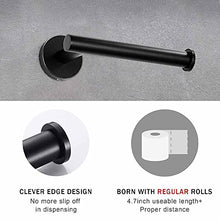 Melairy Bagno Porta Carta Igienica 304 SUS Acciaio Inossidabile con Montaggio a Muro Design Moderno Nero