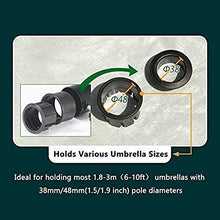 Wgwioo Ombrelloni da Giardino, Ombrellone da Tavolo Impermeabile da 2 M con 6 Stecche in Acciaio/Manovella, Perfetto per Hotel, Spiaggia, Patio, Cortile, Ponte,Rosso,Umbrella+Base