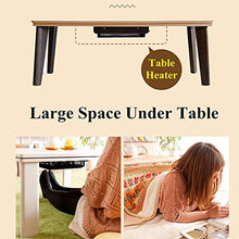 N / A Tavolino Fußwärmer Finestra Balcone Baia Kotatsu, Tatami riscaldata futon Tavolo, con Riscaldamento, Biancheria da Letto, Soffici tappeti, Tavolo Pieghevole