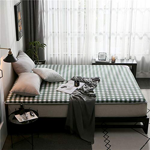 qwert - Materassino Tatami Spesso, Antiscivolo, per futon Tatami in Stile Giapponese, per Studenti, Pieghevole, 1,8 x 2 m