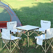 Tavolo da picnic all'aperto Tavolo da tavolo in lega di alluminio può essere arrotolato tavolo da tavolo da campeggio tavolo pieghevole portatile e sedia set per tavolo da pranzo all'aperto tavolo da