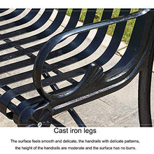 household products Panchina da Giardino Panchina da Giardino, Panchina in Ghisa per Il Tempo Libero in Metallo, Panchina da Giardino con Schienale E Bracciolo