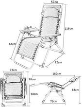 Poltrona reclinabile a gravità zero, sedie reclinabili in giardino, all'aperto, pieghevole, portatile, 200 kg (colore: D)