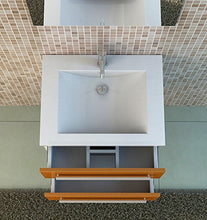 Jet-line, set da bagno per lavabo, colore: arancione, rosa