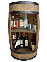 Barile Bar, botte in legno, 81 cm – Armadietto in forma di botte per sistemare le bottiglie. Botte da vino